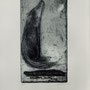 Skroblies, Gintare . Münster, 2006. Radierung. Auflage 30. Blatt 270 x 195 mm. Platte 185 x 100 mm. Wolf und Mond. 001