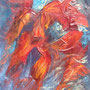 L'oiseau de feu - Acrylique - 12x16 pouces-VENDUE