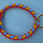 Halsband "mini" rot/blau/gelb