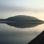 和琴半島湖畔キャンプ場の朝