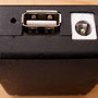 Anschlußbuchsen:   USB 5 V DC,   Hohlbuchse 5,5mm AC Eingang - Dynamo    [Gehäuse H, L, B, 21, 72, 50 mm]