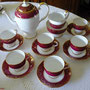 15 tlg Porzellan Kaffeeservice. Hersteller "Salisbury China Company " ( 1927 bis 1961 ) 