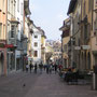 Am 5. April 2009 wandere ich durch die Schaffhauser Vordergasse und Unterstadt Richtung Rhein hinunter.