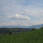 Auch wenn es nicht wolkenlos ist, freue ich mich an der Weitsicht, die sich vom Hirzel immer wieder öffnet.