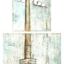 Siegessäule (Radierung, mehrfarbig, 6 Platten, Blatt 20 x 40 cm, Hahnemühle Büttenp.)