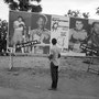 Billboard announcing the fight between Muhammad Ali and George Foreman, Kinshasa, Zaire, 1974 courtesy Magnum Agency / Abbas
