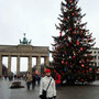 Vánoční strom u Brandenburger Tor