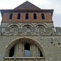 Mazivní věž klášterního kostela Saint Pierre de Moissac
