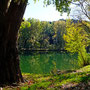 Podzim na řece Orb, Languedoc-Roussillon, France