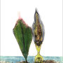"Am Meer"  Tinte, Abrieb, Aquarellbuntstift, Acryl (verkauft)