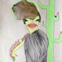 "Animal Fashionista" mixed media