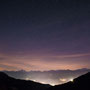 Nächtlicher Blick von der Arête de l'Arpille ins Wallis.