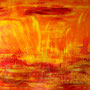 Brennende Steppe II  (2009) 100 x 120 cm