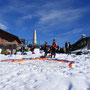 Paragleitervorbereitung im Winter (Foto: Austriafly)