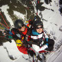 Paragleiter Tandemflug über dem Landeplatz in Werfenweng (Foto: Austriafly)