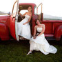 Brides pose for photo