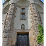 Hauptfriedhof Dortmund, Urnenturm mit restaurierter Eingangstür