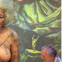 I am the old lady, marked by time and experience.