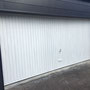 Garagenverkleidung mit Dacora-Platten, anthrazit, strukturiert, mit gestutzten Ecken