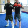 Cédric avec Piero de la Team Bad Monkey d'Octeville (50) "session boxe"