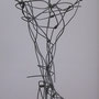 brainwave (weidedraht/2 steine; 45 cm); 2006