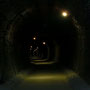 Ｓ字カーブの先の見えない第六号トンネル