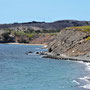 Blick von der Uferpromenade auf Playa de Meloneras, Klippenweg und Playa de Pasito Blanco.