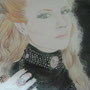 Simone Simons (EPICA) with pencils