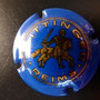 Marque : TAITTINGER N° Lambert : 66 - avec rènes Couleur : Bleu et Or-orangé Description : Cavalier. Petit dessin. 2cercles   Or  Emplacement : 100-06-02