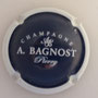 Marque : BAGNOST Arnaud N° Lambert : 20g Couleur : Bleu foncé, contour blanc Description : Initiales stylisées  - nom de la marque Emplacement : 