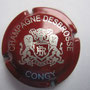 Marque : DESBROSSE N° Lambert : 2 Couleur :  Bordeaux et argent Description : Lettres DR dans une armoirie soutenue par deux lions  Emplacement : 042-05-01