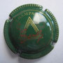 Marque : SENEZ N° Lambert : 8 Couleur : Vert, striée Description : Triangle triple, lune et soleil   Emplacement : 