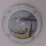 Marque : CASTELLANE (de) N° Lambert : 92a Couleur : Contour blanc, dessin polychrome Description : A la plage  Emplacement : 