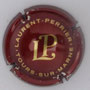 Marque : LAURENT - PERRIER  N° Lambert : 56a Couleur : Bordeaux foncé et or Description : Lettres LP sans écusson. Inscription Tours-sur-Marne  Emplacement : 