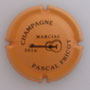 Marque : FRICOT Pascal N° Lambert : 26b Couleur : Fond orange et noir Description : Guitare  Jazz Marciac 2016 - nom de la marque  Emplacement : 