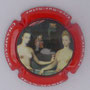 Marque : FEVRIER Jean Marie N° Lambert : 25c2 Couleur : Polychrome, contour rouge Description : Gabrielle d'Estrée - nom de la marque   Emplacement : 