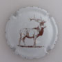 Marque : TANNEUX - MAHY N° Lambert : 37a Couleur : Fond blanc et dessin marron Description : Cerf - nom de la marque  Emplacement : 