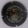 Marque : FLEURY - GILLE N° Lambert : 8 Couleur :Noir , or et blanc Description : Grappe, coupe et nom de la marque Emplacement : 