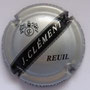 Marque : CLEMENT J N° Lambert : 4 Couleur : Argent et noir Description : Initiales et nom de la marque   Emplacement : 