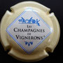 Marque : GENERIQUE  N° Lambert : 666 - centre clair Couleur : Crème - tonneau plein - centre blanc Description : Les champagnes de vignerons  Ref perso : 