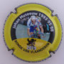 Marque : ROUYER Philippe N° Lambert : 110c Couleur : Jaune, noir et blanc, contour noir Description : Portrait d'Eddy Merckx vainqueur Tour des Flandres 1969 - 1975  - nom de la marque sur le contour  Emplacement : 