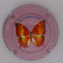 Marque : RENARD Gérard N° Lambert : 1c Couleur : Fond rose Description : Papillon Chabaxer - nom de la marque   Emplacement : 