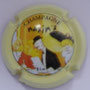 Marque : CASTELLANE (de) N° Lambert : MAXIM’S 3 Couleur : "Série MAXIM’S contour jaune pâle" Description : Couple au restaurant consultant le menu.  Emplacement : 