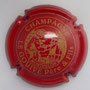 Marque : LE GOUIVE Père & fils N° Lambert : 4 Couleur : Rouge et or Description : Caviste - nom de la marque  Emplacement : 