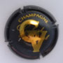 Marque : GOBERT Vincent N° Lambert : 12 Couleur : Or et noir Description : Initiales CV - nom de la marque  Emplacement : 