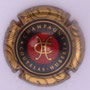 Marque : COUTELAS Hubert N° Lambert : 9 Couleur : Contour or, cercle rouge Description :  Nom du producteur.  Lettres CH fines dans cartouche rouge  Emplacement : 