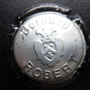 Marque :  ROBERT Bernard N° Lambert : 2 Couleur :  Estampé, contour noir Description : Blason de la Champagne et nom de la marque  Emplacement : 