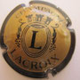 Marque :   LACROIX N° Lambert : 2 Couleur :  Noir et or mat Description : L dans cartouche ovale  Emplacement : 066-02-01