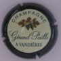 Marque : PAILLE Gérard N° Lambert : 3 Couleur : Contour vert très foncé Description : Feuilles et grappes de raisins - nom de la marque  Emplacement : 