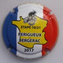 Marque : CLERGEOT Daniel N° Lambert : NR Couleur : Fond marron Description : Tour de France 2017 - Périgueux - Bergerac - nom de la marque  Ref perso :